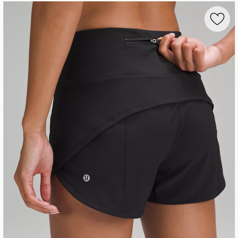 Lululemon speed up high rise lined short 4”